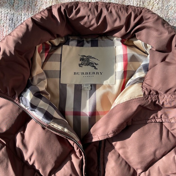 Burberry Brown Quilted Puffer Jacket - Picture 2 of 9